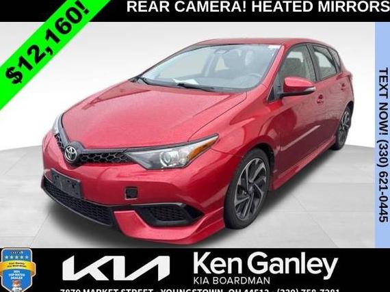 TOYOTA COROLLA IM 2017 JTNKARJE5HJ542300 image